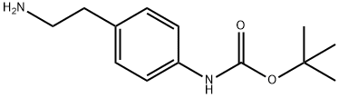 [4-(2-AMINO-ETHYL)-PHENYL]-CARBAMIC ACID TERT-BUTYL ESTER Structure