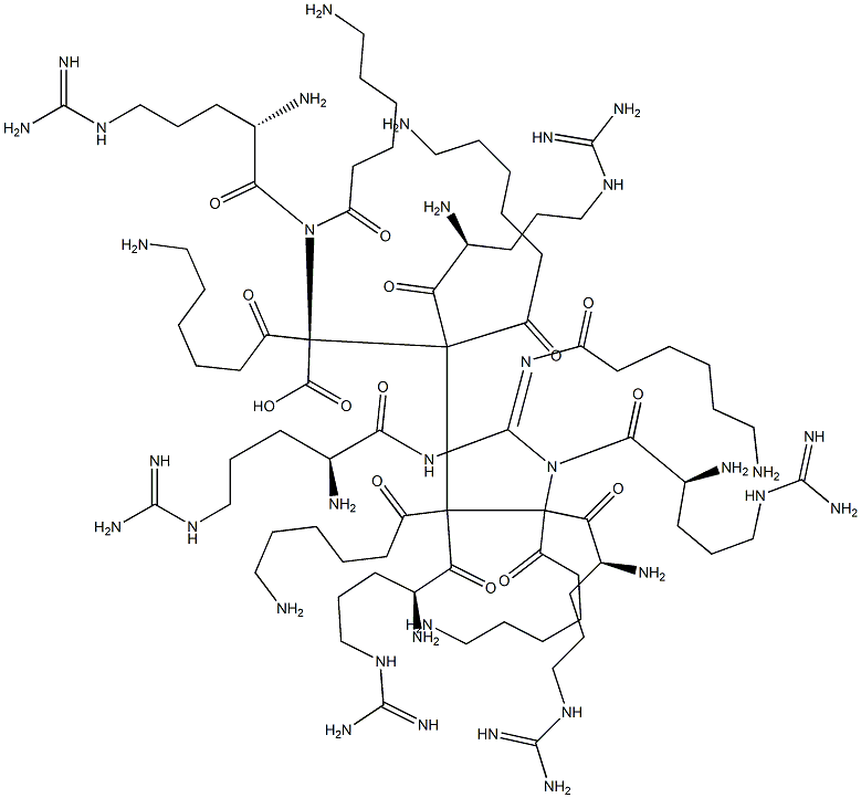 H-ARG-EPSILON-AMINOCAPROYL-ARG-EPSILON-AMINOCAPROYL-ARG-EPSILON-AMINOCAPROYL-ARG-EPSILON-AMINOCAPROYL-ARG-EPSILON-AMINOCAPROYL-ARG-EPSILON-AMINOCAPROYL-ARG-OH 구조식 이미지