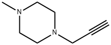 1-Methyl-4-prop-2-ynyl-piperazine Structure