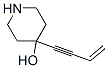 4-Piperidinol, 4-(3-buten-1-ynyl)- (9CI) 구조식 이미지