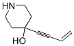 4-Piperidinol, 4-(3-buten-1-ynyl)- (9CI) Structure