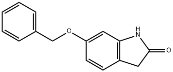 6-BENZYLOXY-1,3-DIHYDRO-INDOL-2-ONE 구조식 이미지