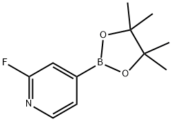 2-FLUOROPYRIDINE-4-BORONIC ACID PINACOL ESTER Structure