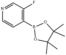 3-FLUORO-4-(4,4,5,5-TETRAMETHYL-[1,3,2]DIOXABOROLAN-2-YL)PYRIDINE 구조식 이미지