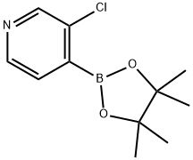 3-CHLORO-4-(4,4,5,5-TETRAMETHYL-[1,3,2]DIOXABOROLAN-2-YL)PYRIDINE 구조식 이미지