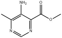4-Pyrimidinecarboxylicacid,5-amino-6-methyl-,methylester(9CI) Structure