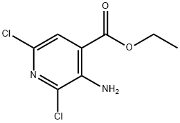 3-Amino-2,6-dichloro-isonicotinic acid ethyl ester 구조식 이미지