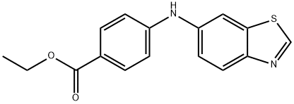 N-(4-CARBETHOXYPHENYL)-N-4-(6'-BENZOTHIAZOLE)AMINE
 Structure
