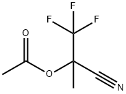 Acetic acid 1-cyano-2,2,2-trifluoro-1-methylethyl ester Structure
