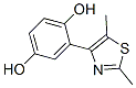 1,4-Benzenediol, 2-(2,5-dimethyl-4-thiazolyl)- (9CI) Structure