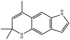6,6,8-trimethyl-5,6-dihydro-1H-pyrrolo[2,3-g]quinoline 구조식 이미지