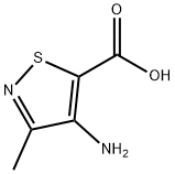 4-아미노-3-메틸-1,2-티아졸-5-카르복실산 구조식 이미지