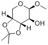 메틸-3,4-O-이소프로필리덴-베타-D-아라비노피라노시드 구조식 이미지
