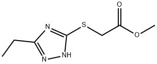 아세트산,[(5-에틸-1H-1,2,4-트리아졸-3-일)티오]-,메틸에스테르(9CI) 구조식 이미지