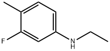 벤젠아민,N-에틸-3-플루오로-4-메틸-(9CI) 구조식 이미지