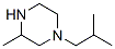 Piperazine, 3-methyl-1-(2-methylpropyl)- (9CI) Structure