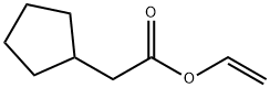 Cyclopentylacetic acid vinyl ester Structure