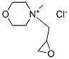 N-(2,3-에폭시프로필)-N-메틸모르폴리늄클로라이드 구조식 이미지