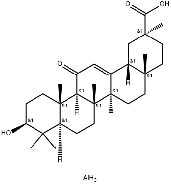 aluminium tris[(20beta)-3beta-hydroxy-11-oxoolean-12-en-29-oate] Structure