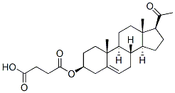 3베타-하이드록시프레그n-5-엔-20-온3-(수소숙시네이트) 구조식 이미지