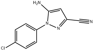 5-AMINO-1-(4-CHLOROPHENYL)-1H-PYRAZOLE-3-CARBONITRILE Structure
