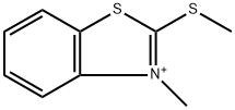 2-(Methylthio)-3-methylbenzothiazole-3-ium Structure