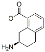 1-Naphthalenecarboxylicacid,7-amino-5,6,7,8-tetrahydro-,methylester,(7R)-(9CI) 구조식 이미지