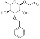 Allyl 3-O-benzyl-a-L-rhamnopyranoside 구조식 이미지