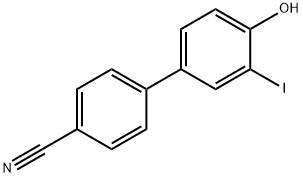 4'-HYDROXY-3'-IODO-BIPHENYL-4-CARBONITRILE Structure