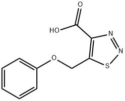 5-(phenoxymethyl)thiadiazole-4-carboxylic acid Structure