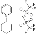 N-HEXYLPYRIDINIUM BIS(TRIFLUOROMETHYLSULFONYL)IMIDE Structure