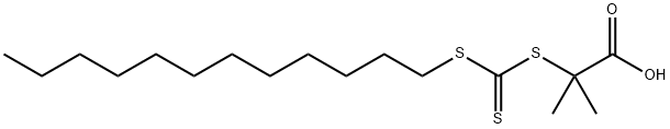 2-(DODECYLSULFANYLTHIOCARBONYLSULFANYL)-2-METHYLPROPIONIC ACID Structure