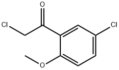 Ethanone, 2-chloro-1-(5-chloro-2-methoxyphenyl)- (9CI) Structure