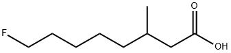 8-플루오로-3-메틸-옥탄산 구조식 이미지