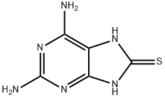 2,6-DIAMINO-9H-PURINE-8-THIOL Structure