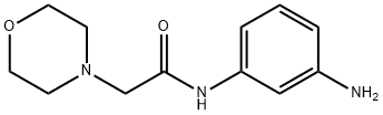 N-(3-aminophenyl)-4-morpholineacetamide Structure