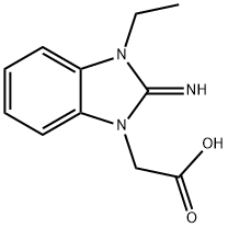 (3-ETHYL-2-IMINO-2,3-DIHYDRO-BENZOIMIDAZOL-1-YL)-ACETIC ACID Structure