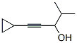 1-Pentyn-3-ol, 1-cyclopropyl-4-methyl- (9CI) Structure