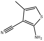 2-amino-3-cyano-5-methylthiophene  구조식 이미지