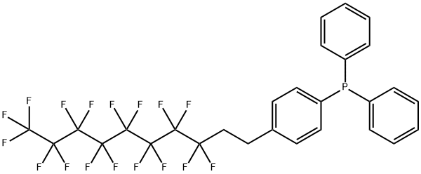 DIPHENYL[4-(1H,1H,2H,2H-PERFLUORODECYL)PHENYL]PHOSPHINE 구조식 이미지