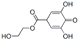 2,5-사이클로헥사디엔-1-카르복실산,3,5-디하이드록시-4-옥소-,2-하이드록시에틸에스테르(9CI) 구조식 이미지