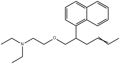 N,N-Diethyl-2-[[2-(1-naphtyl)-4-hexenyl]oxy]ethan-1-amine Structure