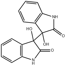 1,1',3,3'-Tetrahydro-3,3'-dihydroxy-3,3'-bi[2H-indole]-2,2'-dione Structure