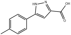 5-(4-메틸페닐)-1H-피라졸-3-카르복실산 구조식 이미지