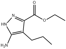 1H-Pyrazole-3-carboxylicacid,5-amino-4-propyl-,ethylester(9CI) Structure