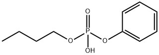 Phosphoric acid, monobutyl monophenyl ester Structure