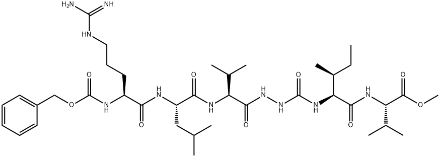 Z-ARG-LEU-VAL-AZAGLY-ILE-VAL-OME 구조식 이미지