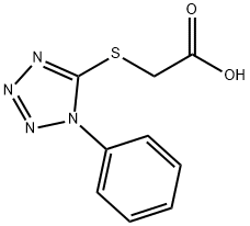(1-PHENYL-1H-TETRAZOL-5-YL)THIO]ACETIC ACID Structure