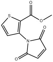 METHYL 3-(2,5-DIOXO-2,5-DIHYDRO-1H-PYRROL-1-YL)THIOPHENE-2-CARBOXYLATE 구조식 이미지