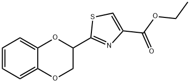 ETHYL 2-(2,3-DIHYDRO-1,4-BENZODIOXIN-2-YL)-1,3-THIAZOLE-4-CARBOXYLATE Structure